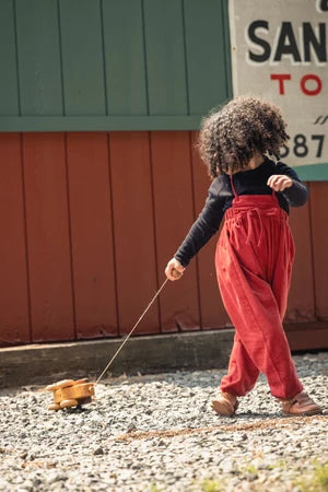 Mini Moda Heirloom Overalls - Vintage Red