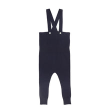 Load image into Gallery viewer, Le Bourdon Knit Suspender Overalls - Navy
