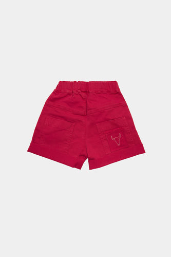 Booso Red Short Jeans