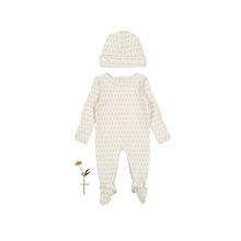 Load image into Gallery viewer, Lovely Littles Printed Footie And Hat - Mia Blue