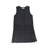 Bace Collection Striped Button Jumper - Grey