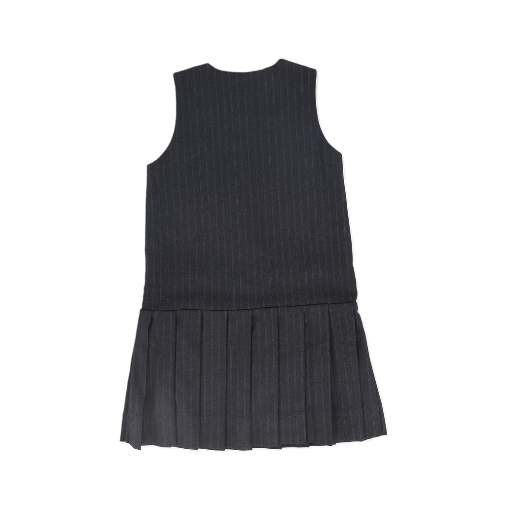 Bace Collection Striped Button Jumper - Grey