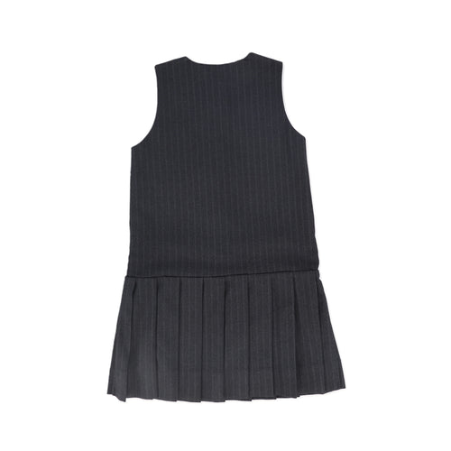 Bace Collection Striped Button Jumper - Grey