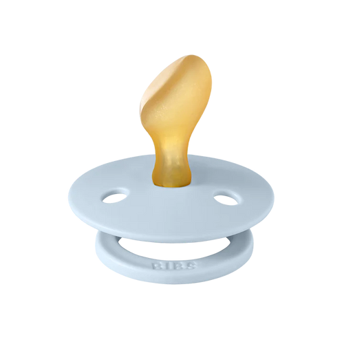 Bibs Pacifier Latex Baby Blue/Petrol Blue Size 1 - 0-6m