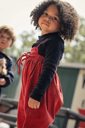 Mini Moda Heirloom Overalls - Vintage Red