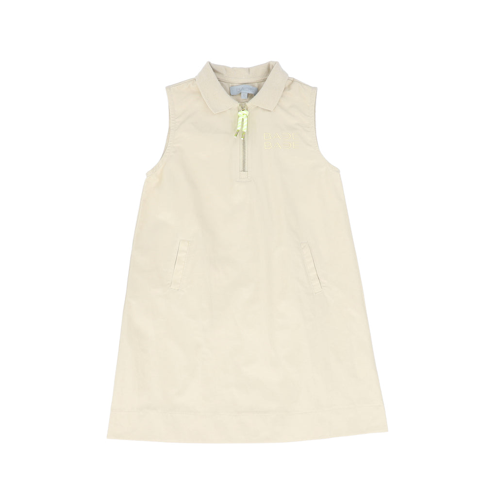 Bace Rope Zipper Collared Jumper - Tan