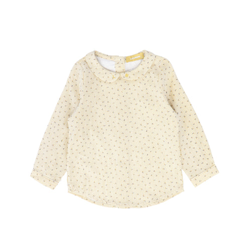 Le Bourdon Cherry Button Shirt - Yellow