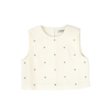 Load image into Gallery viewer, Valentina Jewel Wool Vest And Midi Skirt Set - Ivory