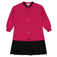 Load image into Gallery viewer, Mini Nod Scattered Button Dress - Fuschia