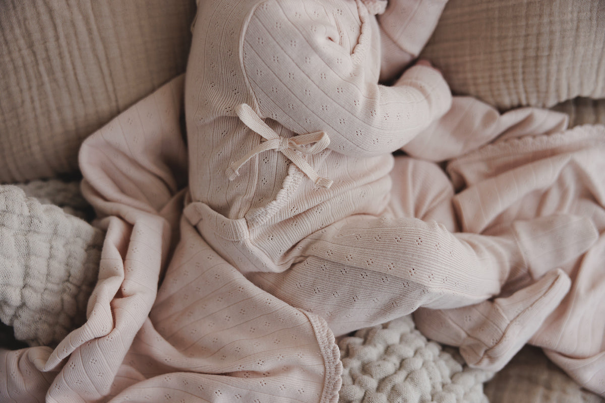 Lilette Fine Pointelle Layette Set - Petal Pink main image 1