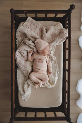 Lilette Suitcase Footie & Beanie - Pink
