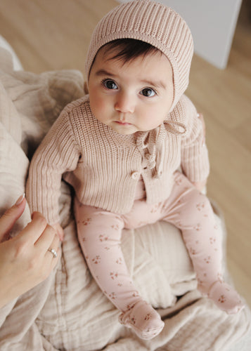 Lilette Chunky Knit Shrug - Blush