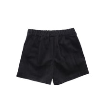 Load image into Gallery viewer, Francesca Guiliano Velvet Pocket Shorts - Black