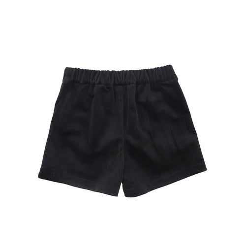 Francesca Guiliano Velvet Pocket Shorts - Black