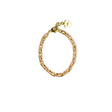 Load image into Gallery viewer, Picky Baby Enamel Pink and Gold Link Bracelet