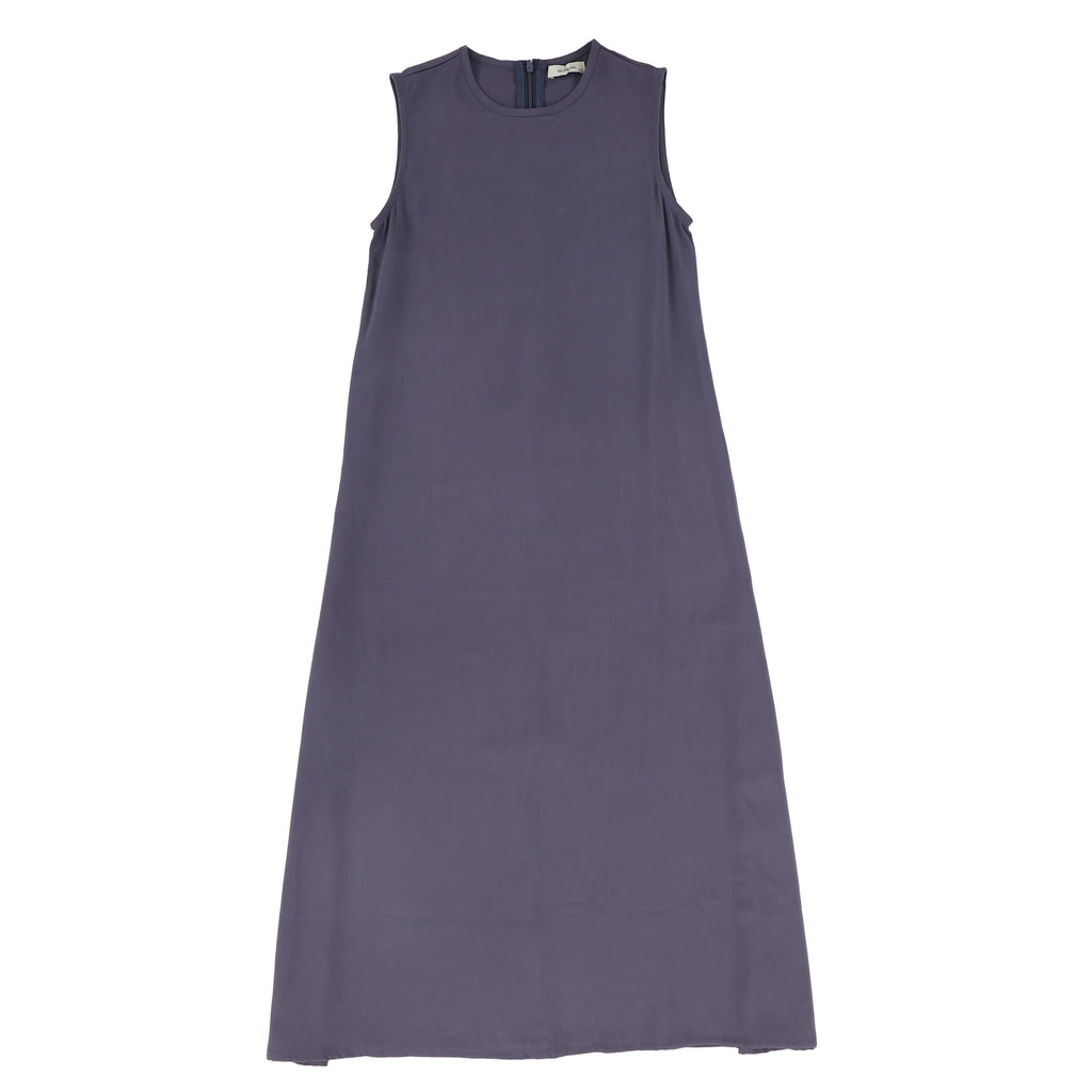 Valentina Cupro Slip Dress - Navy