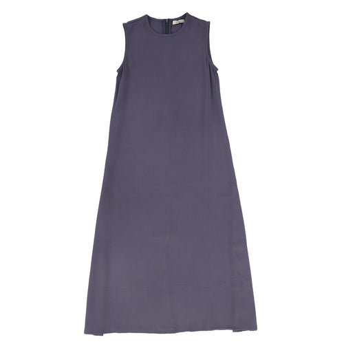 Valentina Cupro Slip Dress - Navy