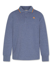 Load image into Gallery viewer, AO76 Carter Polo - Heather Mid Blue