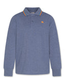 AO76 Carter Polo - Heather Mid Blue
