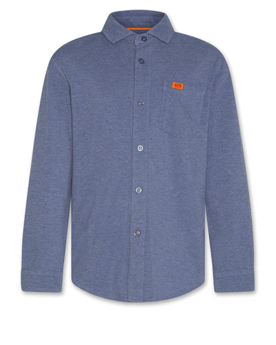 AO76 Dan Shirt  - Heather Mid Blue