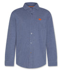 AO76 Dan Shirt  - Heather Mid Blue