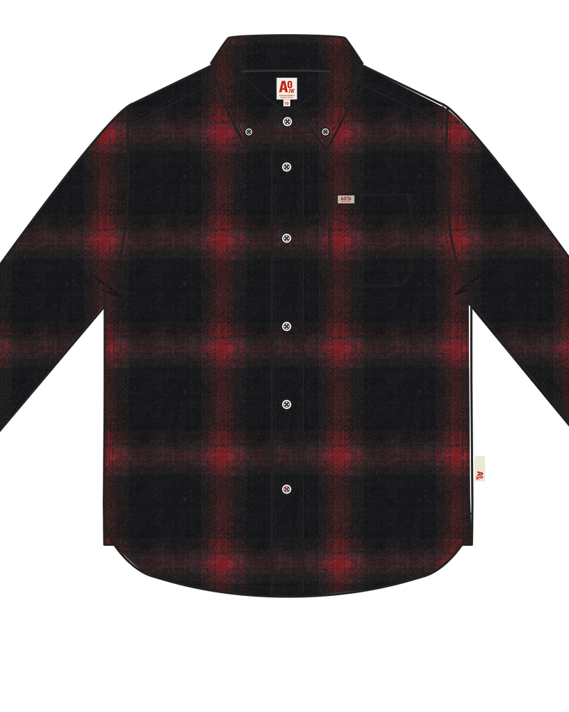 AO76 Frank Shirt - Navy/Red Plaid