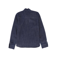 Load image into Gallery viewer, Valentina Chambray Tie Neck Blouse - Denim
