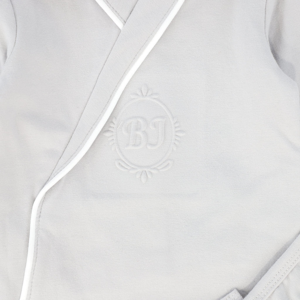 Bebe Jolee Piped Wrap Footie And Hat - Blue