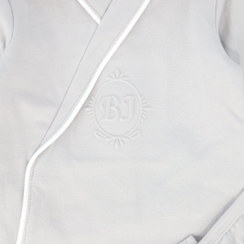 Bebe Jolee Piped Wrap Footie And Hat - Blue