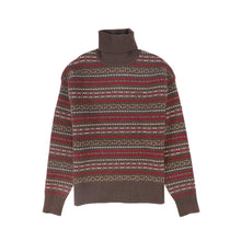 Load image into Gallery viewer, Valentina Fair Isle Turtleneck - Brown