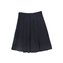 Load image into Gallery viewer, Bamboo Wool Pleat Skirt - Navy