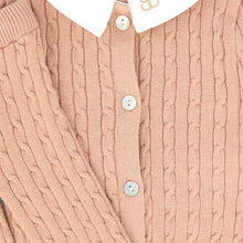 Load image into Gallery viewer, Bamboo Cable Knit Collar Set - Pink