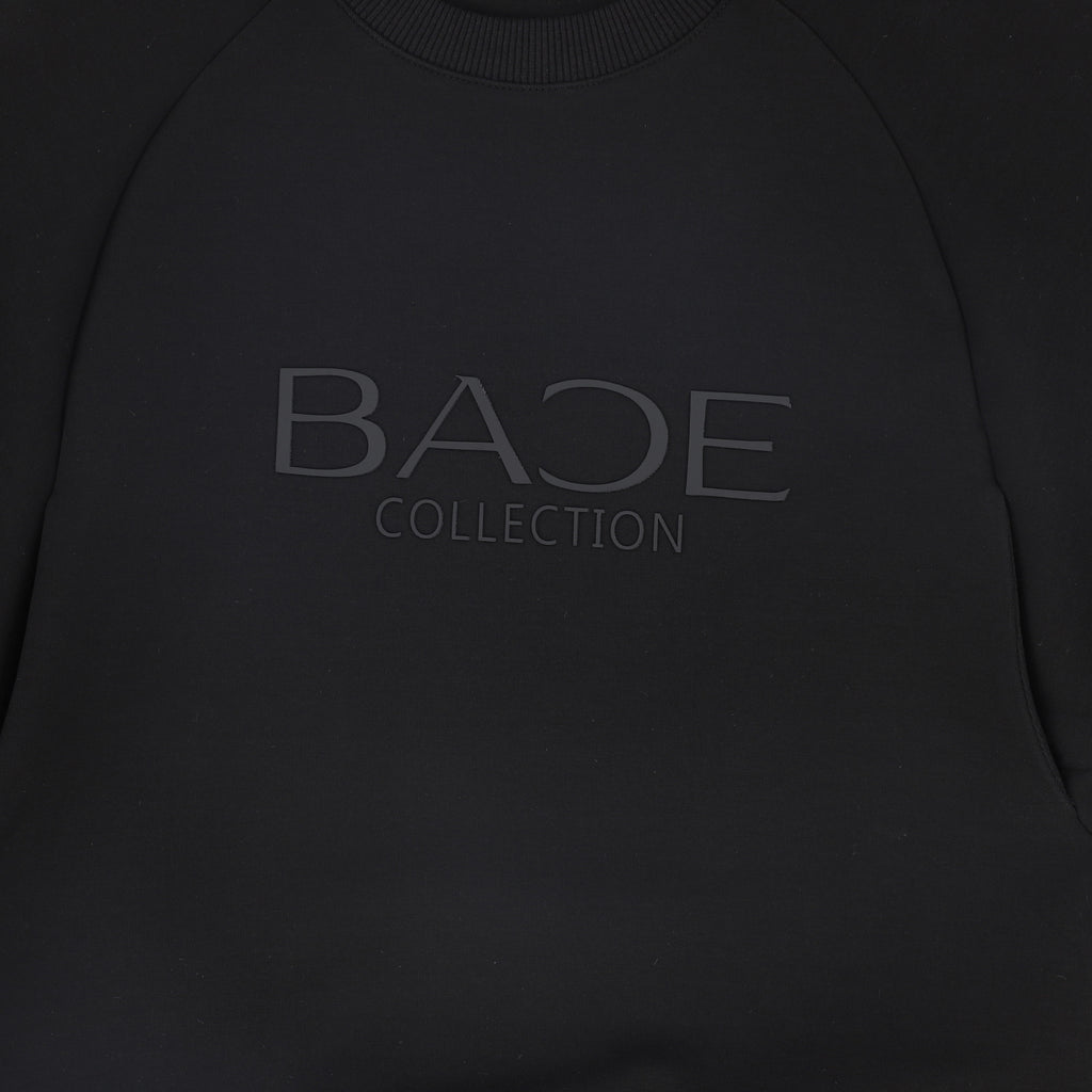 Bace Collection Tonal Printed Sweatshirt - Black