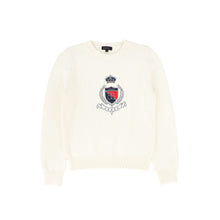 Load image into Gallery viewer, Bamboo Knit Crest Sweater - Ivory