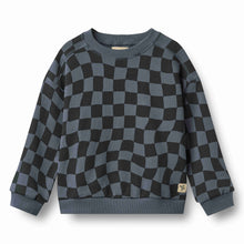 Load image into Gallery viewer, Wheat Sandro Sweatshirt - Navy Blue Check