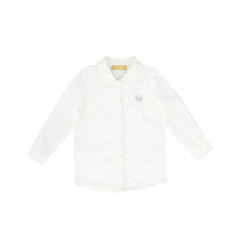 Load image into Gallery viewer, Le Bourdon Scallop Stitch Blouse - White/Blue