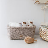 Babyly Teddy Box, Boucle Organizer Container - Taupe