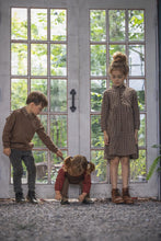 Load image into Gallery viewer, Jaybee Checkered Collar Sweatshirt - Chestnut/Slate