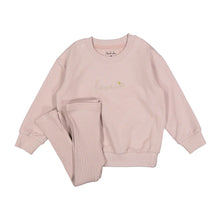 Load image into Gallery viewer, Ladida Layette Mauve Loved Sweatshirt Set