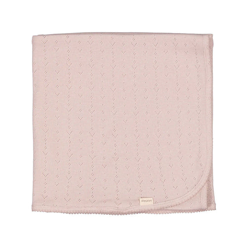 Marmar Modal Pointelle Alida Baby Blanket - Faded Rose