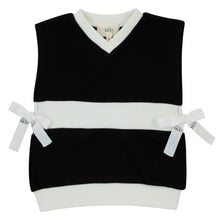 Load image into Gallery viewer, Mini Nod Double Ribbed Vest - Black/White