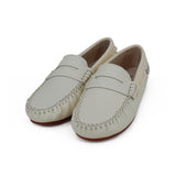 Camille Shoes Stella Fray Edge - White/Yellow