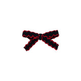 Le Enfant Edged Knit Baby Bows 2PK - Navy