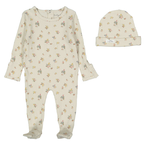Lovely Littles - The Printed Romper & Beanie - Cottage