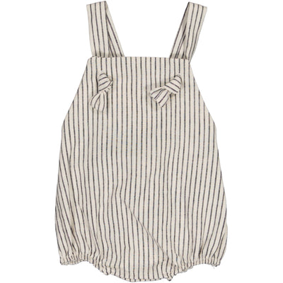 Cotton Little Things Boys Pinstripe Romper *runs big*