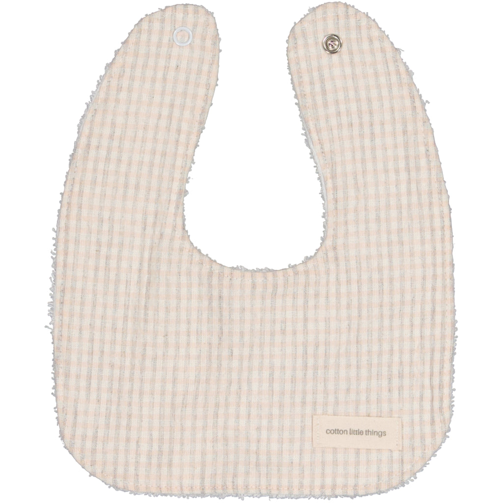 Cotton Little Things Bib - Vichy Coral