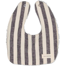Load image into Gallery viewer, Cotton Little Things Bib - Wide Stripes