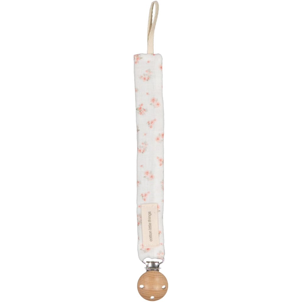 Cotton Little Things Pacifier Clip - Floral
