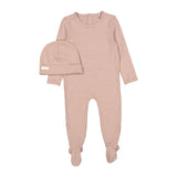 Ladida Pink Heart Footie & Hat Set