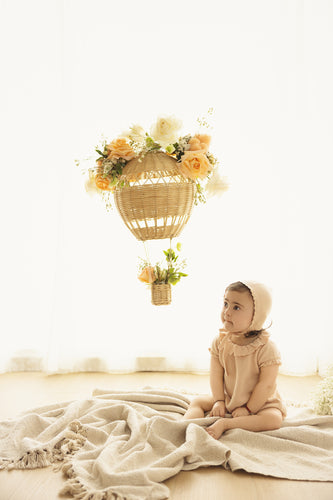 Lilette Knit Collar Ruffle Romper & Bonnet - Soft Pink
